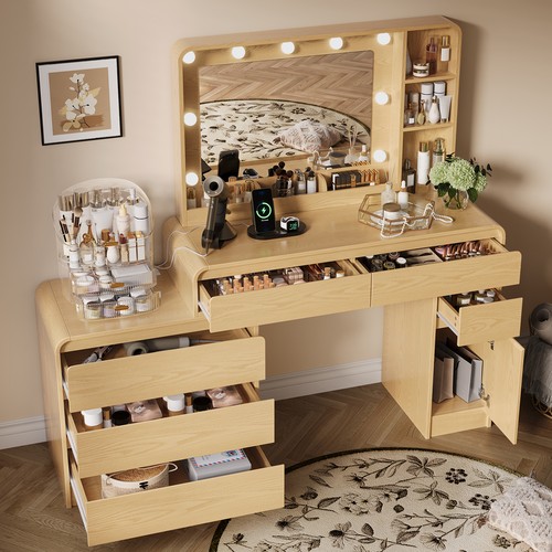 Large vanity desk with - large,