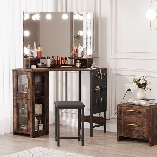 Corner vanity desk and - corner,