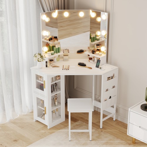 Corner vanity desk - corner,