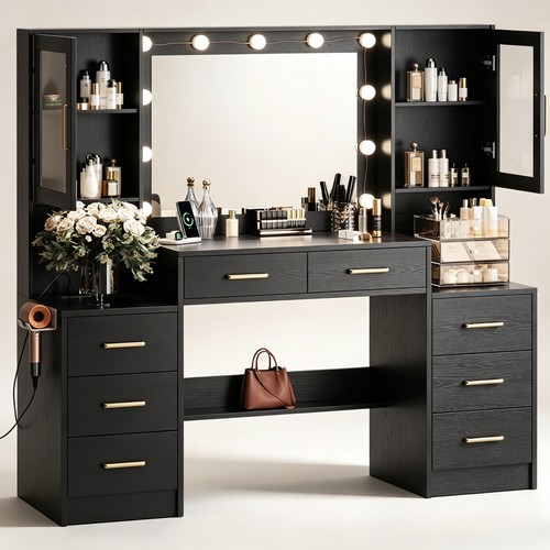 Lighting modes makeup desk - lighting,